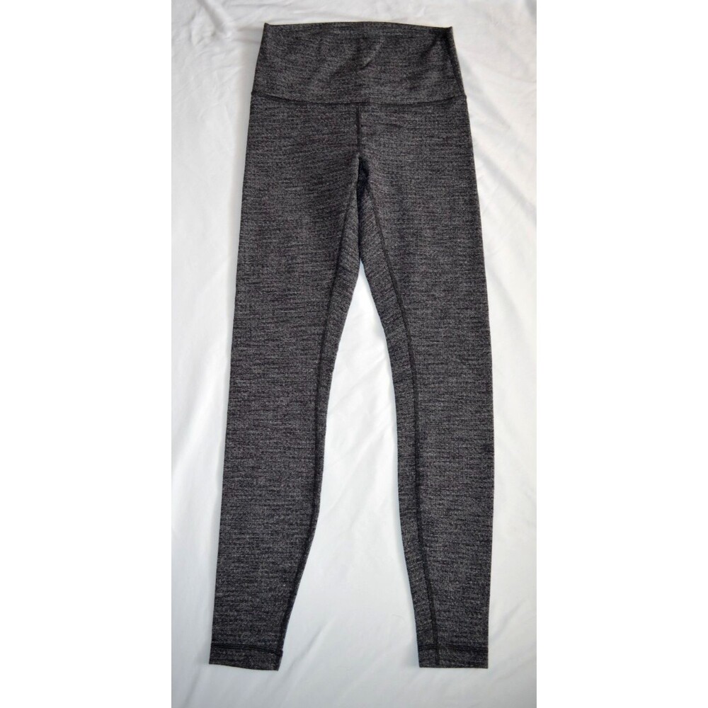 Lululemon Wunder Under High-Rise Tight 28 Heather Gray  Black Size 6 Leggings